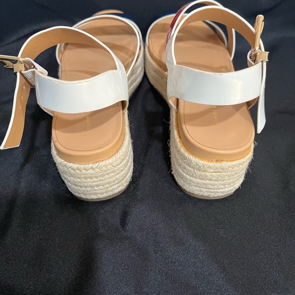 Tommy Hilfiger Red, Blue, and White Sandals - Picture 4 of 5
